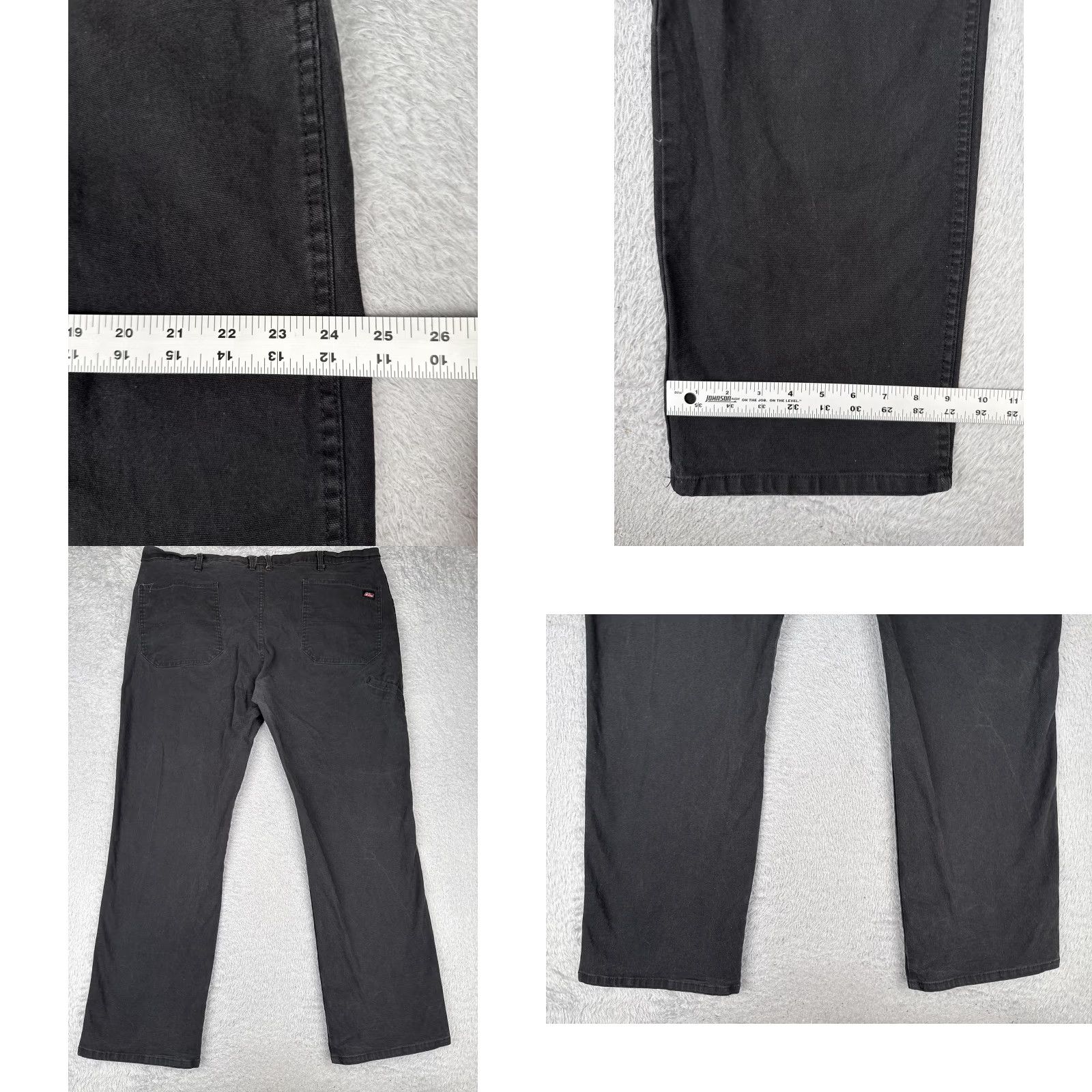 Dickies Dickies Carpenter Jeans Men 44x32 Black Straight Leg Flex Pants Hammer Loop Work Jeans Mens Size US 44 / EU 60 - 9 Thumbnail