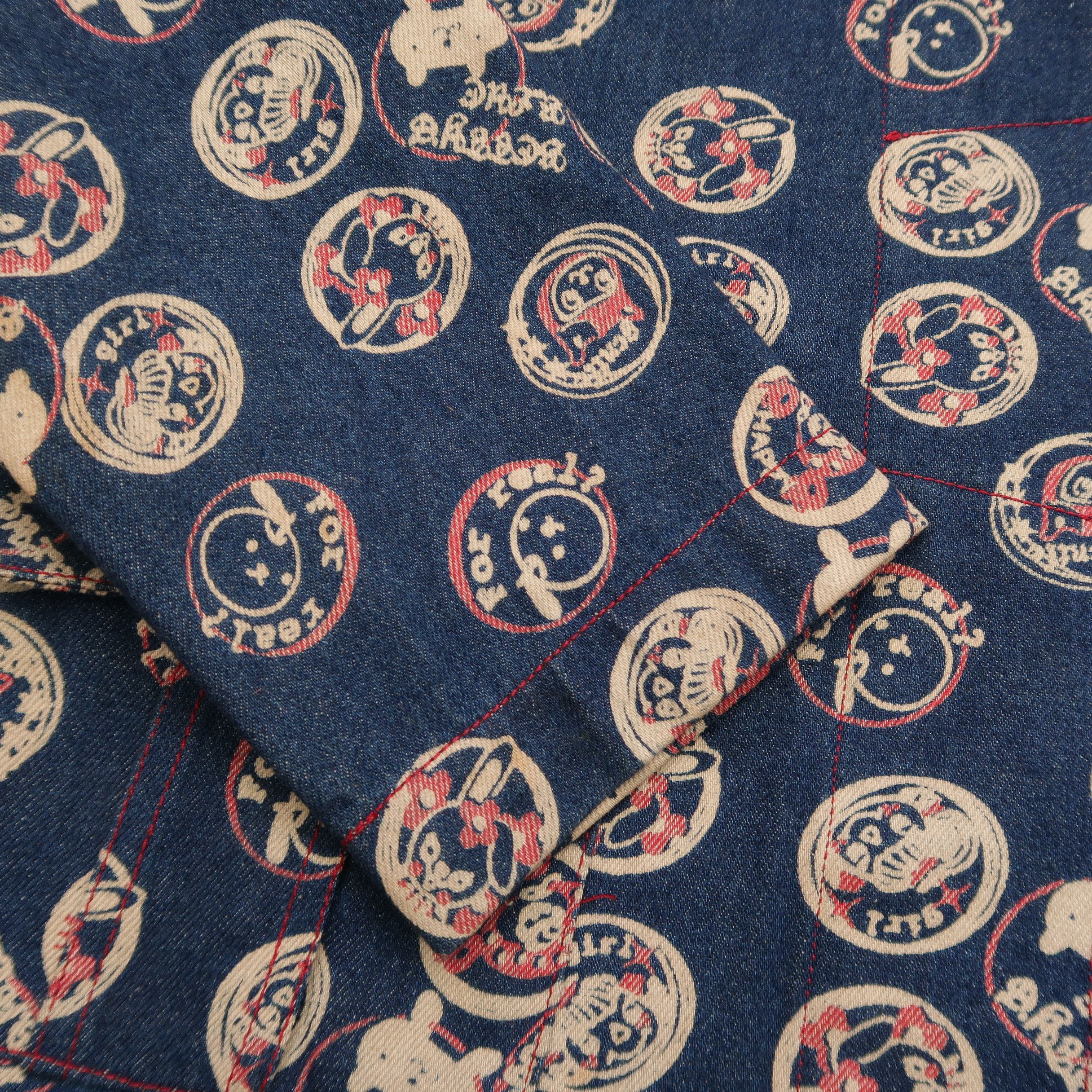 Japanese Brand 1990s Bettys Blue Japan Stamp Psycho Multi Pocket Jacket Size S / US 4 / IT 40 - 13 Thumbnail