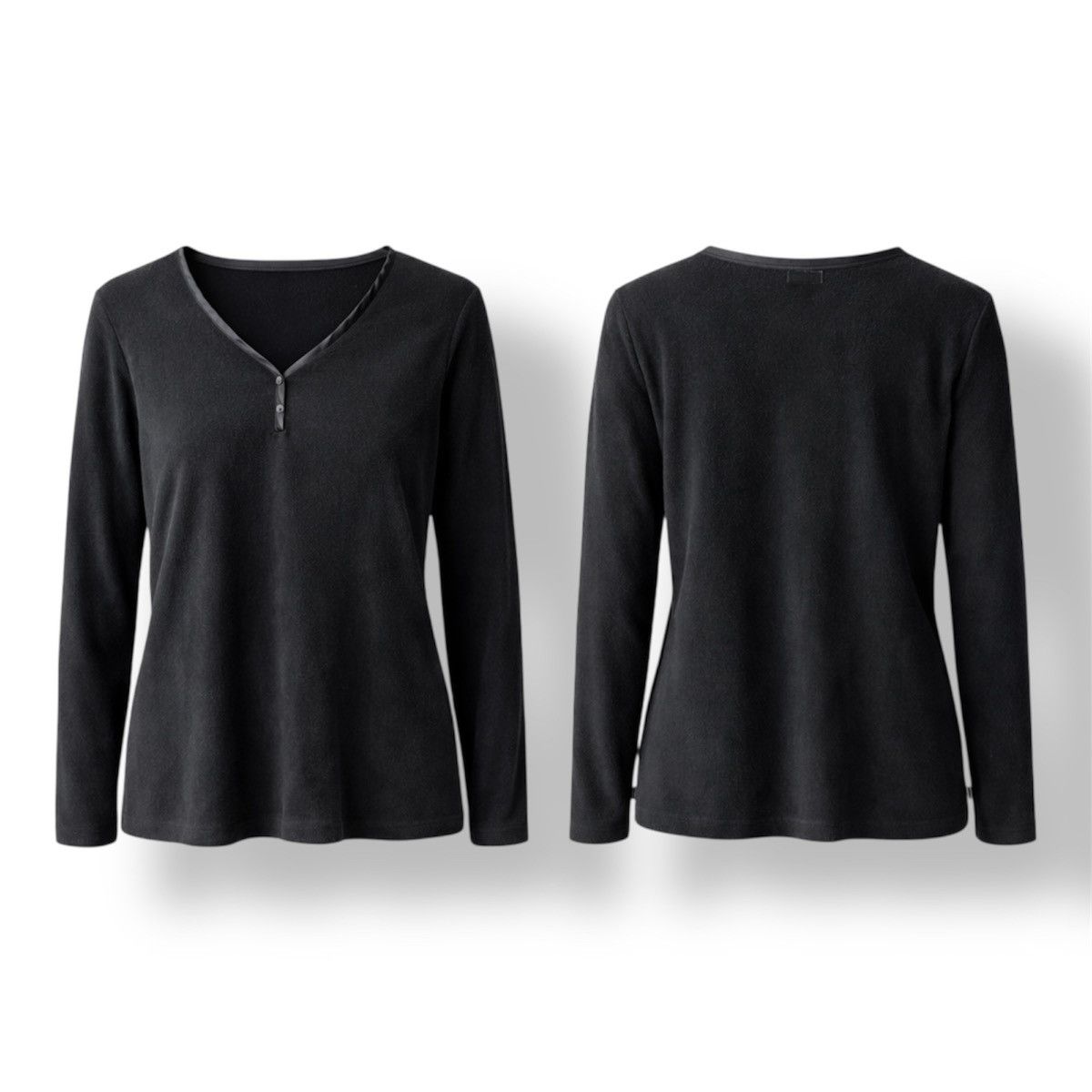 Oscar De La Renta OSCAR DE LA RENTA BLACK TEDDY WOMEN LONG SLEEVE XL Size XL / US 12-14 / IT 48-50 - 2 Thumbnail