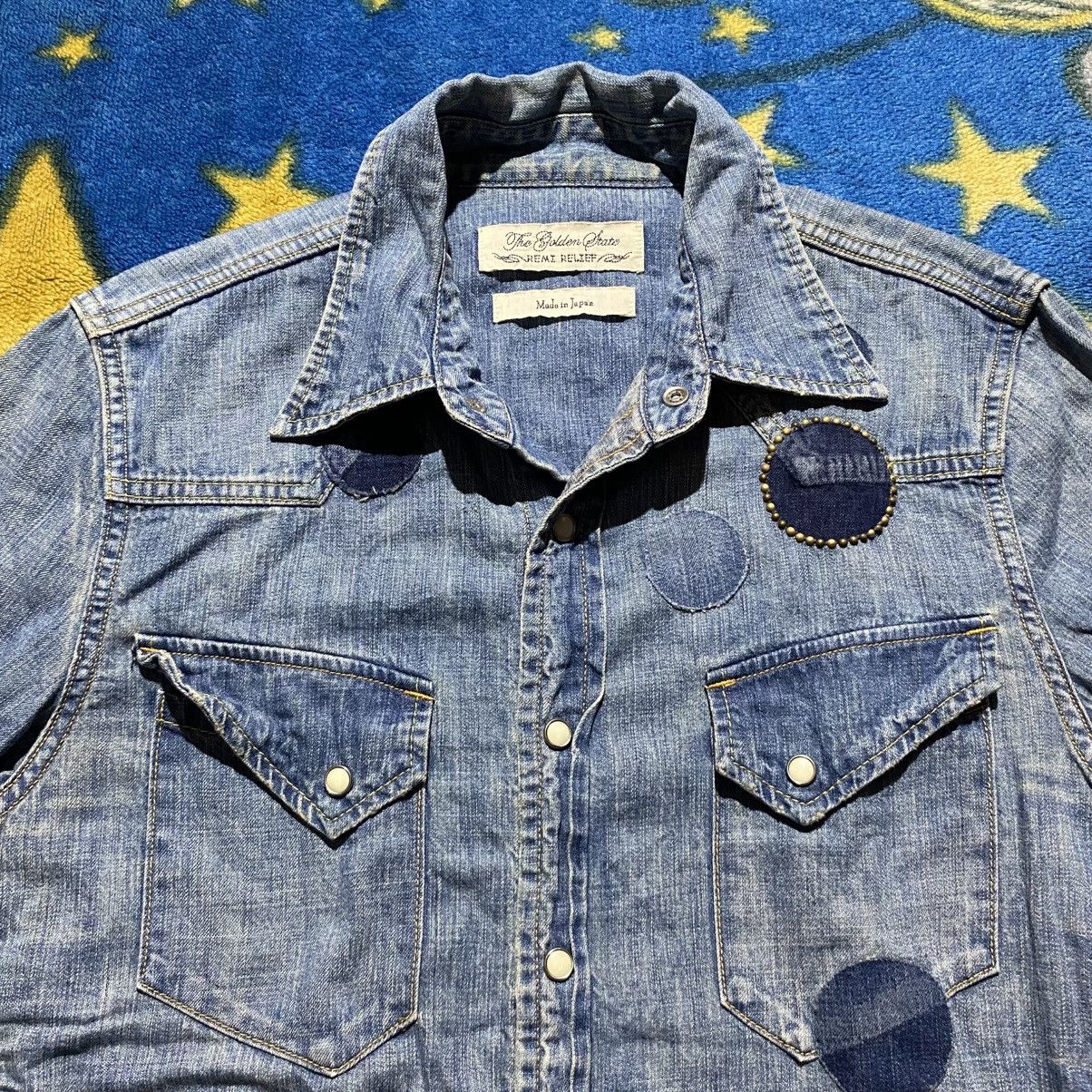 Remi Relief Remi Relief Blue Denim Western Shirt Size US S / EU 44-46 / 1 - 3 Thumbnail