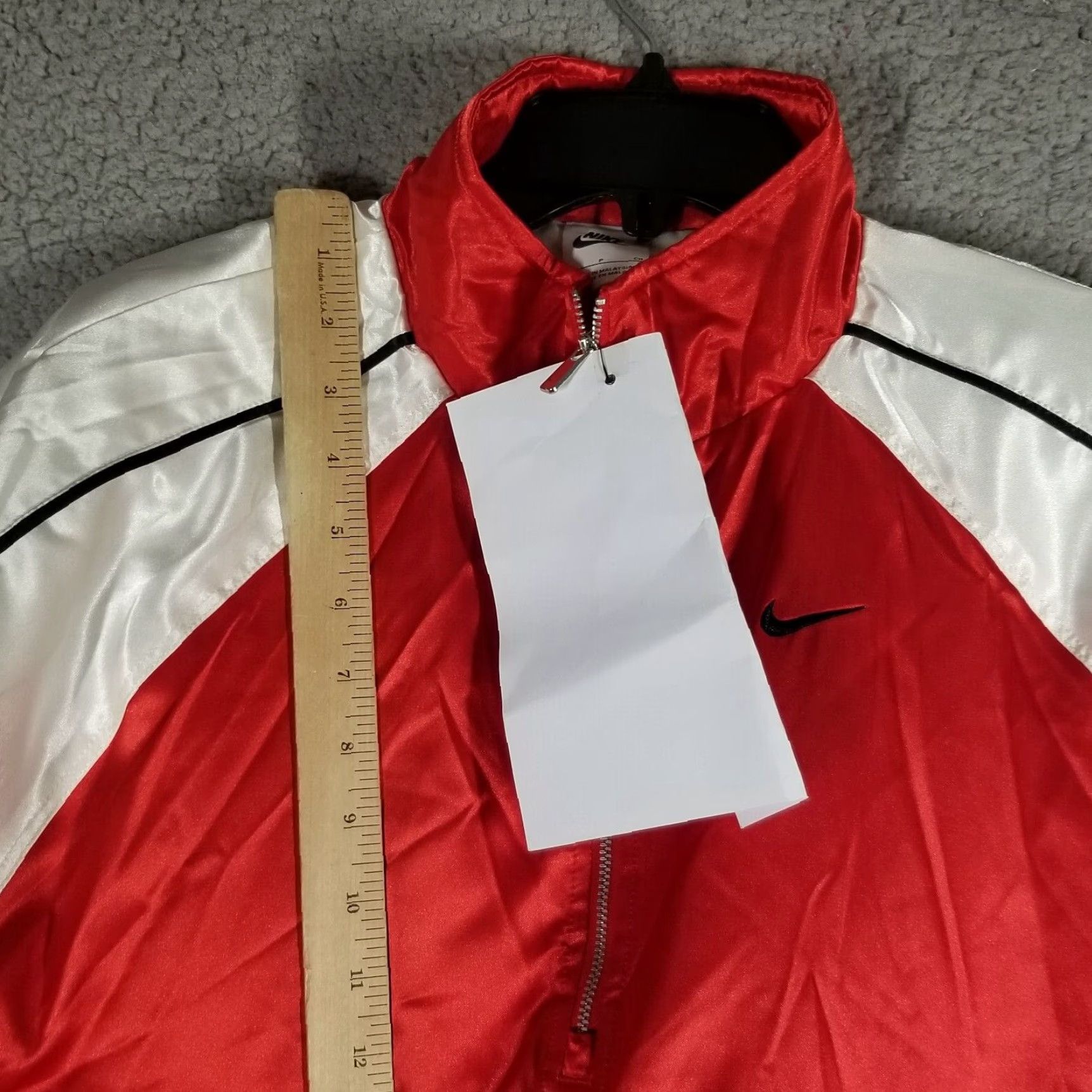 Nike Nike Sample Jacket Unisex Adults 22X27 Red Inverted Swoosh 80s 90s Retro Air Jordan Coat Jacket Words: Sample/Limited Edition Size US XXL / EU 58 / 5 - 5 Thumbnail