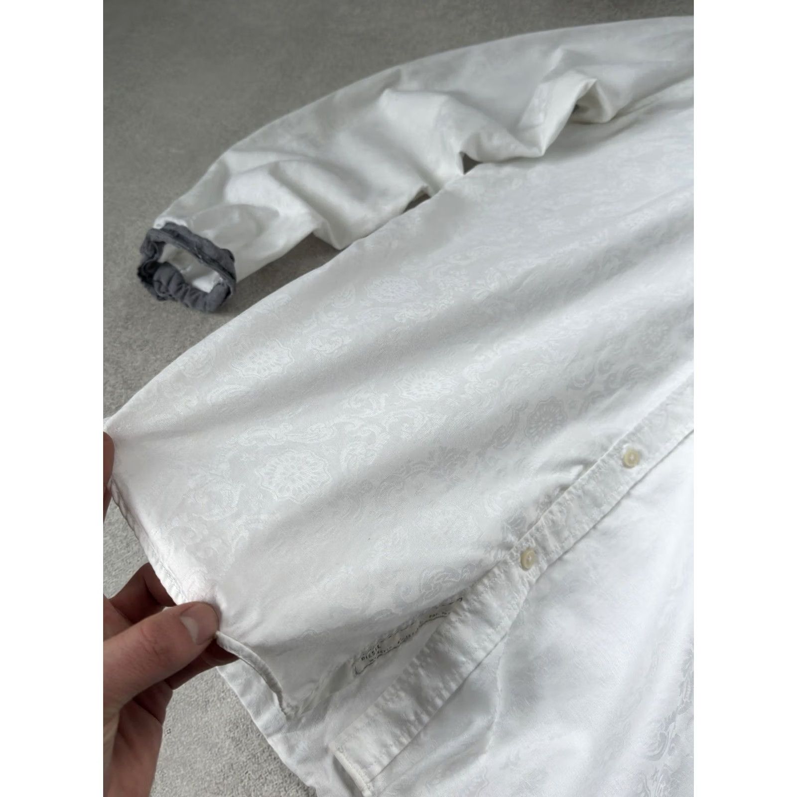 Diesel VINTAGE Diesel Monogram White Button-Up Shirt Men XL Size L/Xl Size US XL / EU 56 / 4 - 6 Thumbnail
