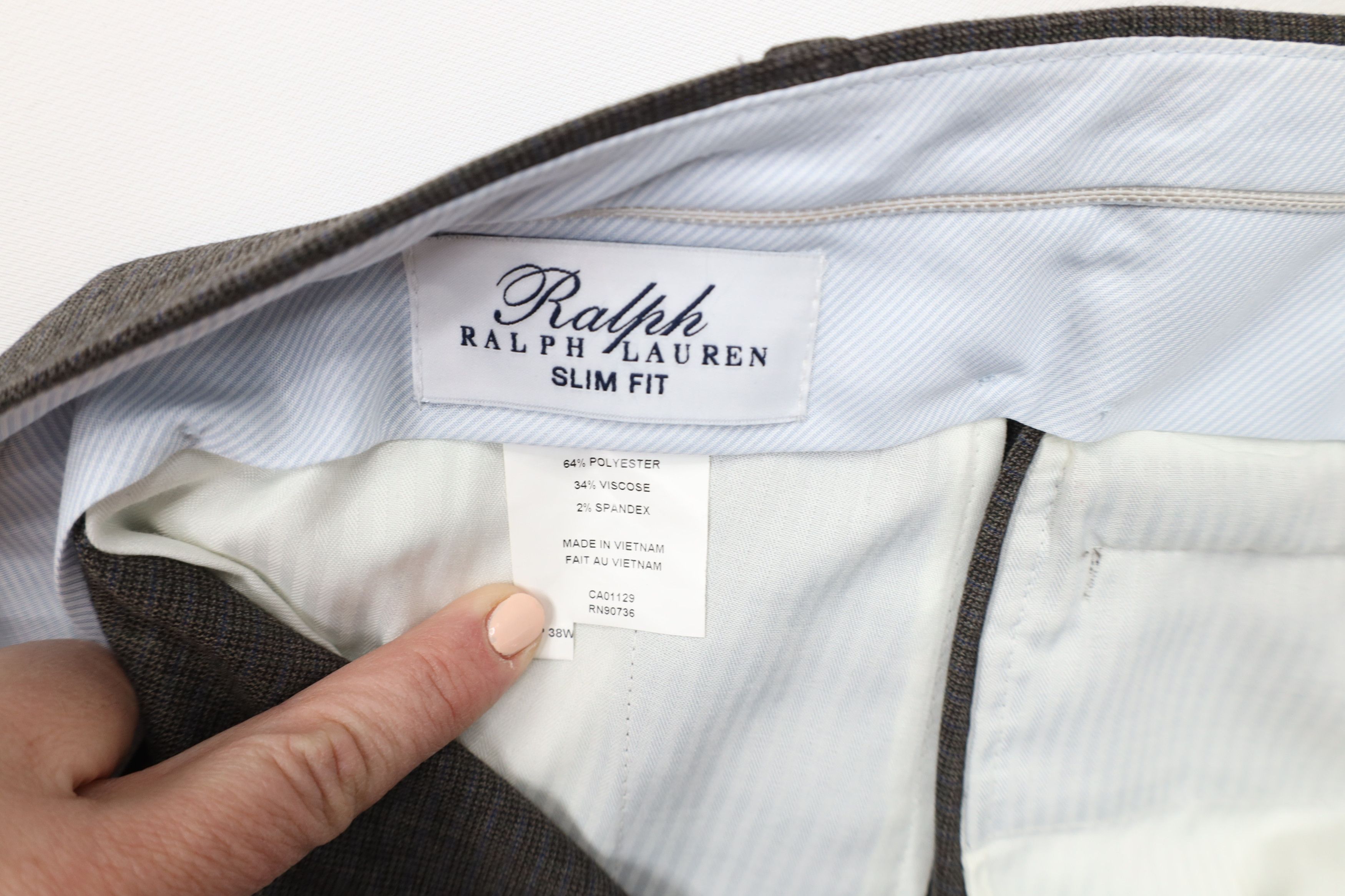 Ralph Lauren × Vintage Vintage Ralph Lauren Fit Wide Leg Chino Pants Trousers Size US 38 / EU 54 - 9 Thumbnail