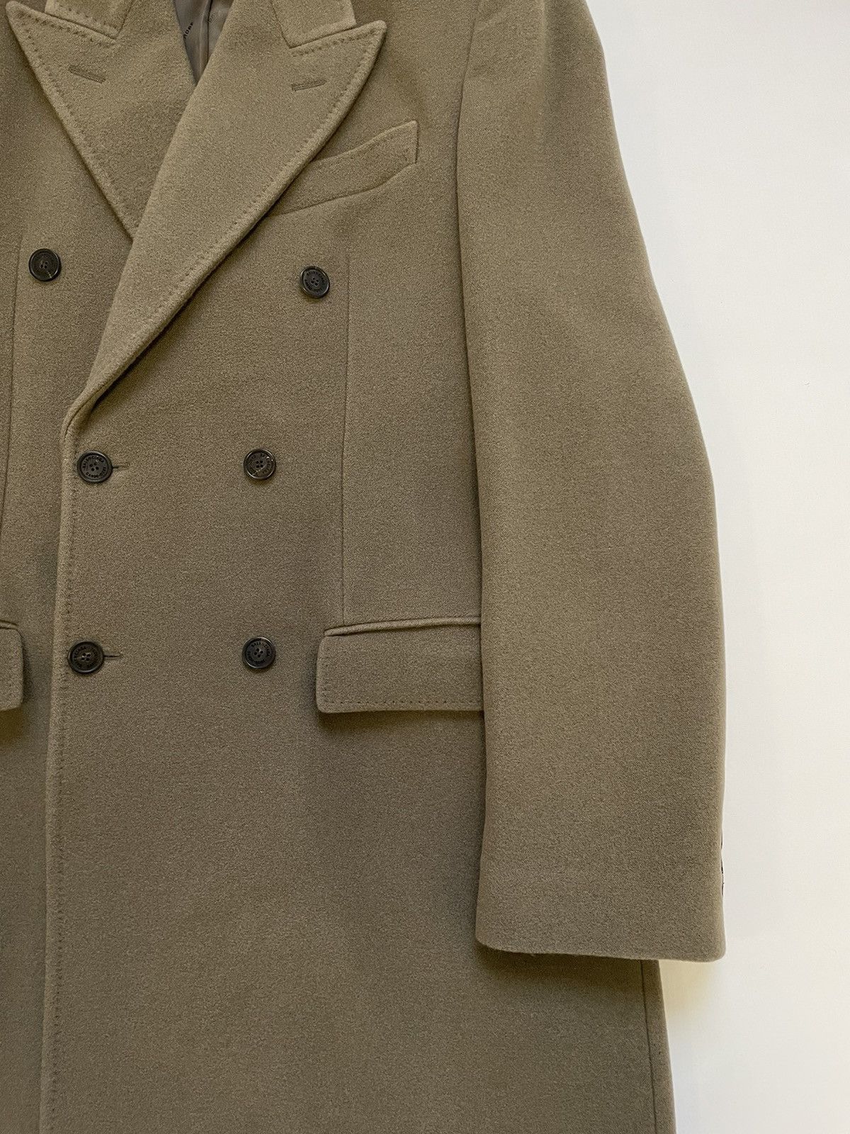 Balenciaga Fawn Brown Wool ‘Hourglass’ Overcoat Size US M / EU 48-50 / 2 - 12 Thumbnail