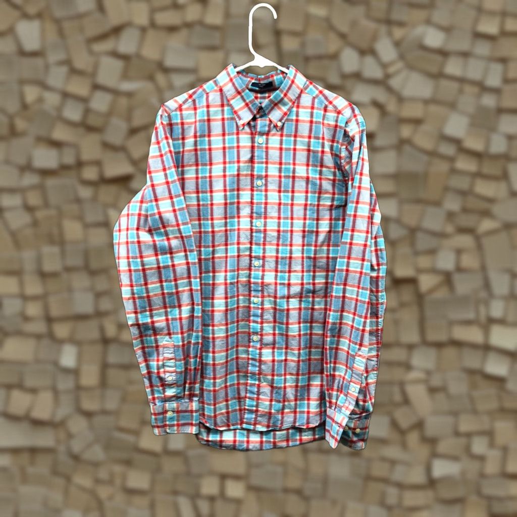 Gant GANT Shirt L Mens Multicolor Striped Long Sleeve Button Down Collar Size US L / EU 52-54 / 3 - 1 Thumbnail