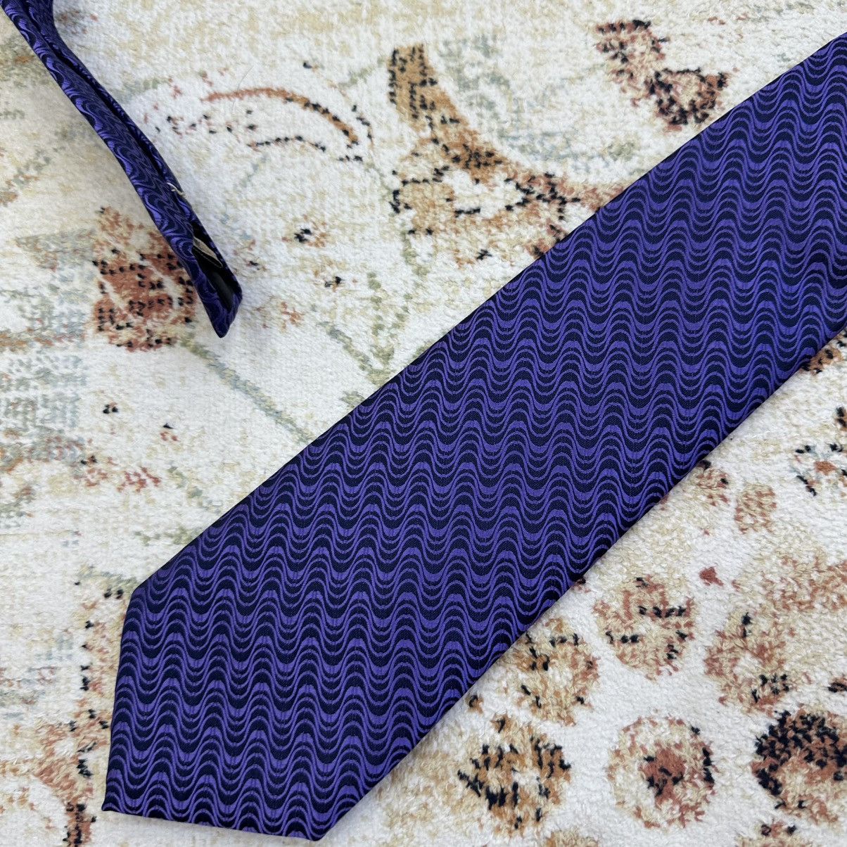 Vintage Luxury Roberto Cassini Tie Streetwear Vintage Microfibre Size ONE SIZE - 3 Thumbnail