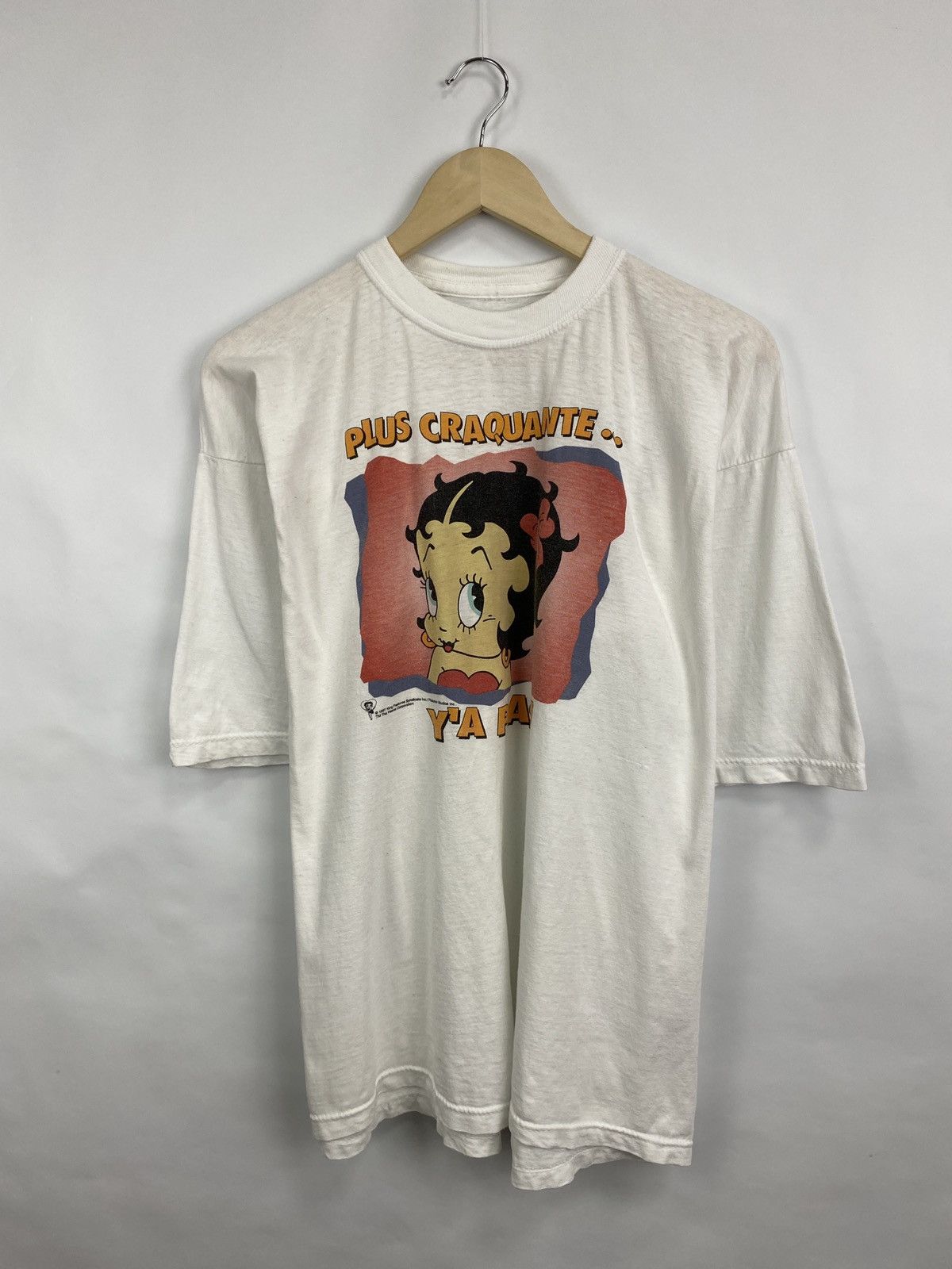 Cartoon Network 🇺🇸 Vintage 90s Betty Boop Plus Craquante Y’a Pas Movie tee Size US L / EU 52-54 / 3 - 3 Thumbnail