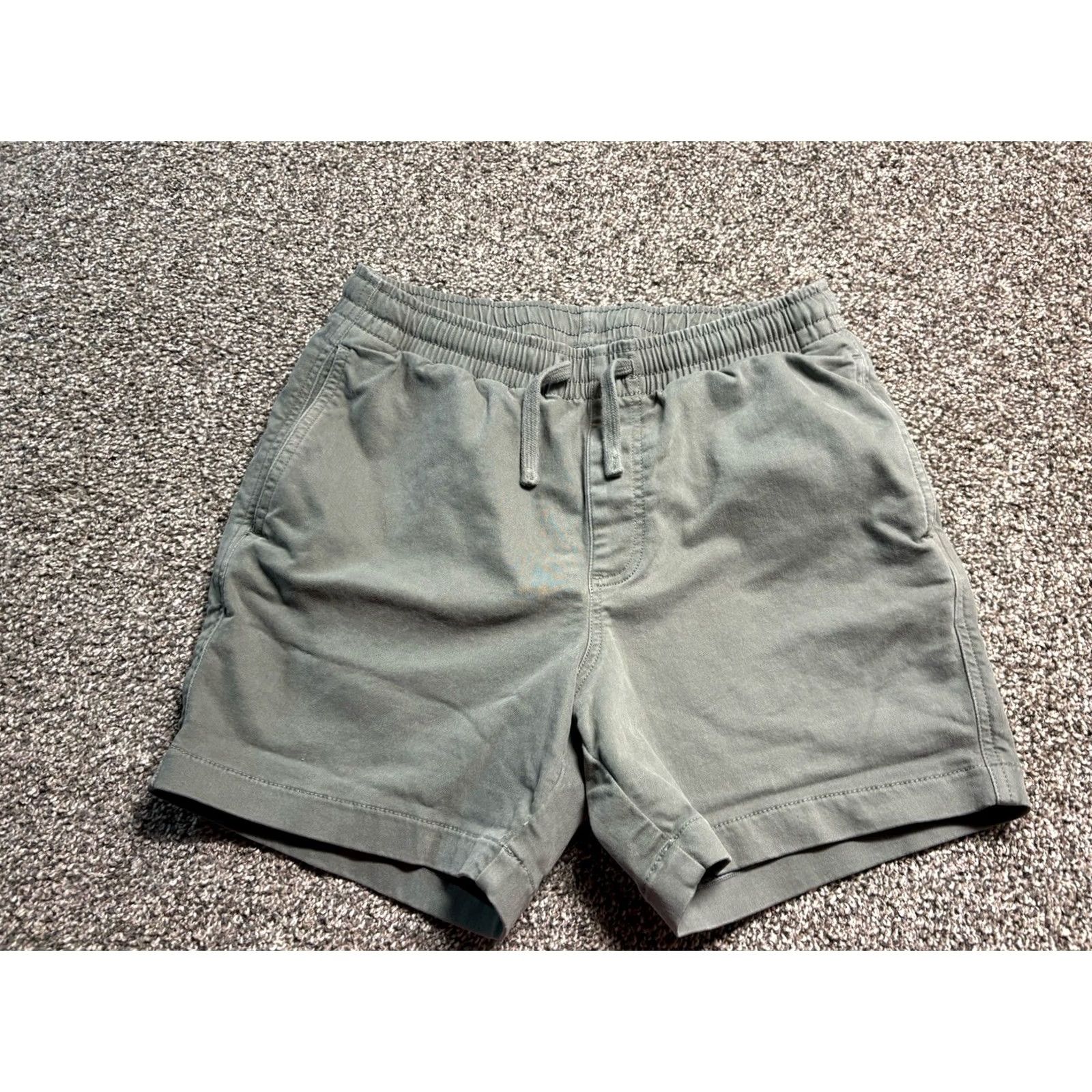Vintage BearBottom Shorts Mens Medium 5.5” Green Elastic Waist Pockets Canvas Size US 31 - 2 Thumbnail