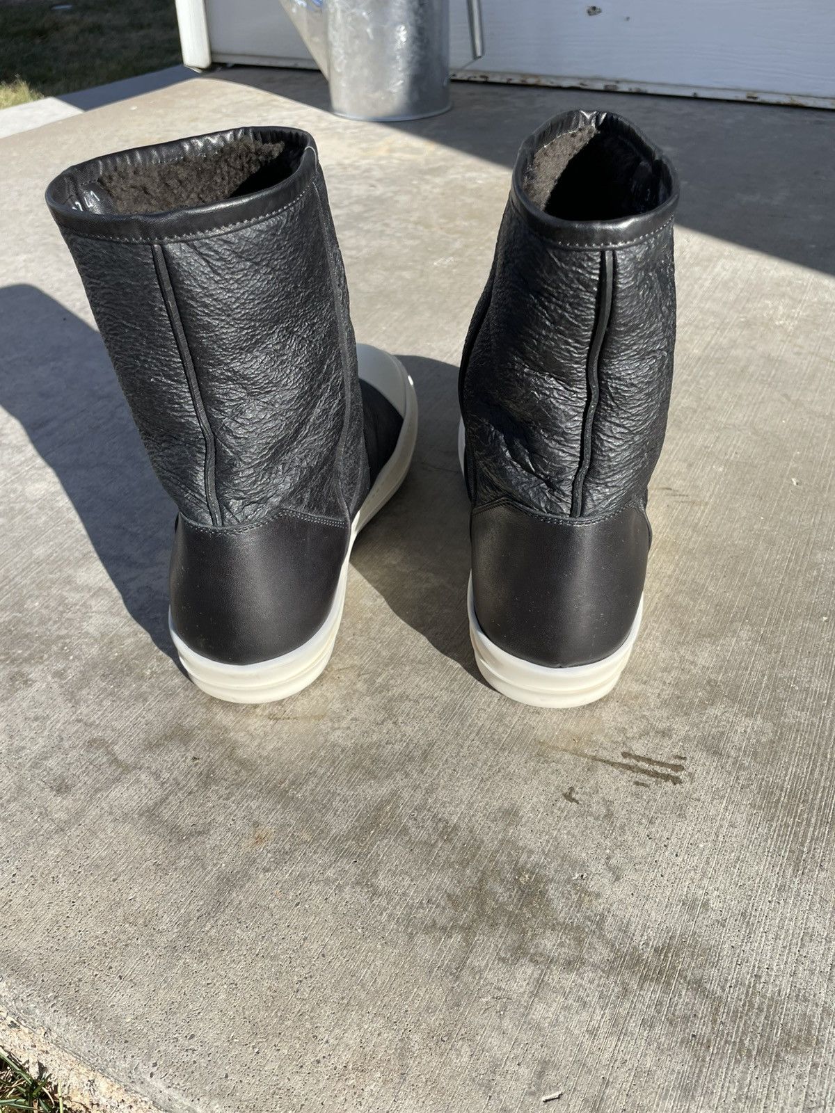 Rick Owens Rick Owens Shearling Ankle Boots Size US 8.5 / EU 41-42 - 6 Thumbnail