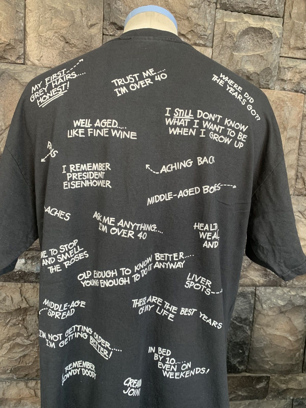Arts & Science Vintage 90s Positively Over 40 American Sportswear T shirt Size US L / EU 52-54 / 3 - 7 Thumbnail