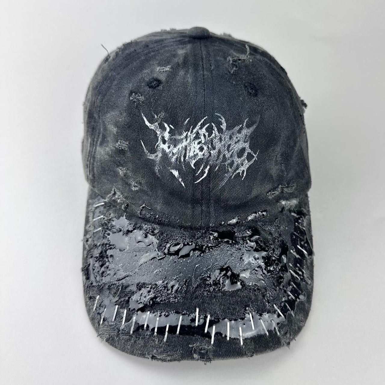 Other ASTROBOI* 'Stitched Up' Black Indie Resin Hat Size ONE SIZE - 1 Thumbnail