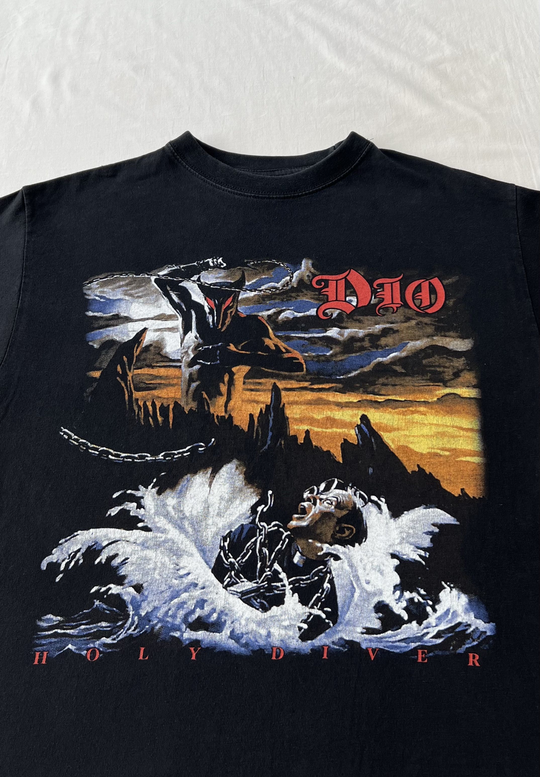 Band Tees Vintage 2005 Dio Holy Diver Tour Black Long Sleeve T-shirt Size US L / EU 52-54 / 3 - 4 Thumbnail