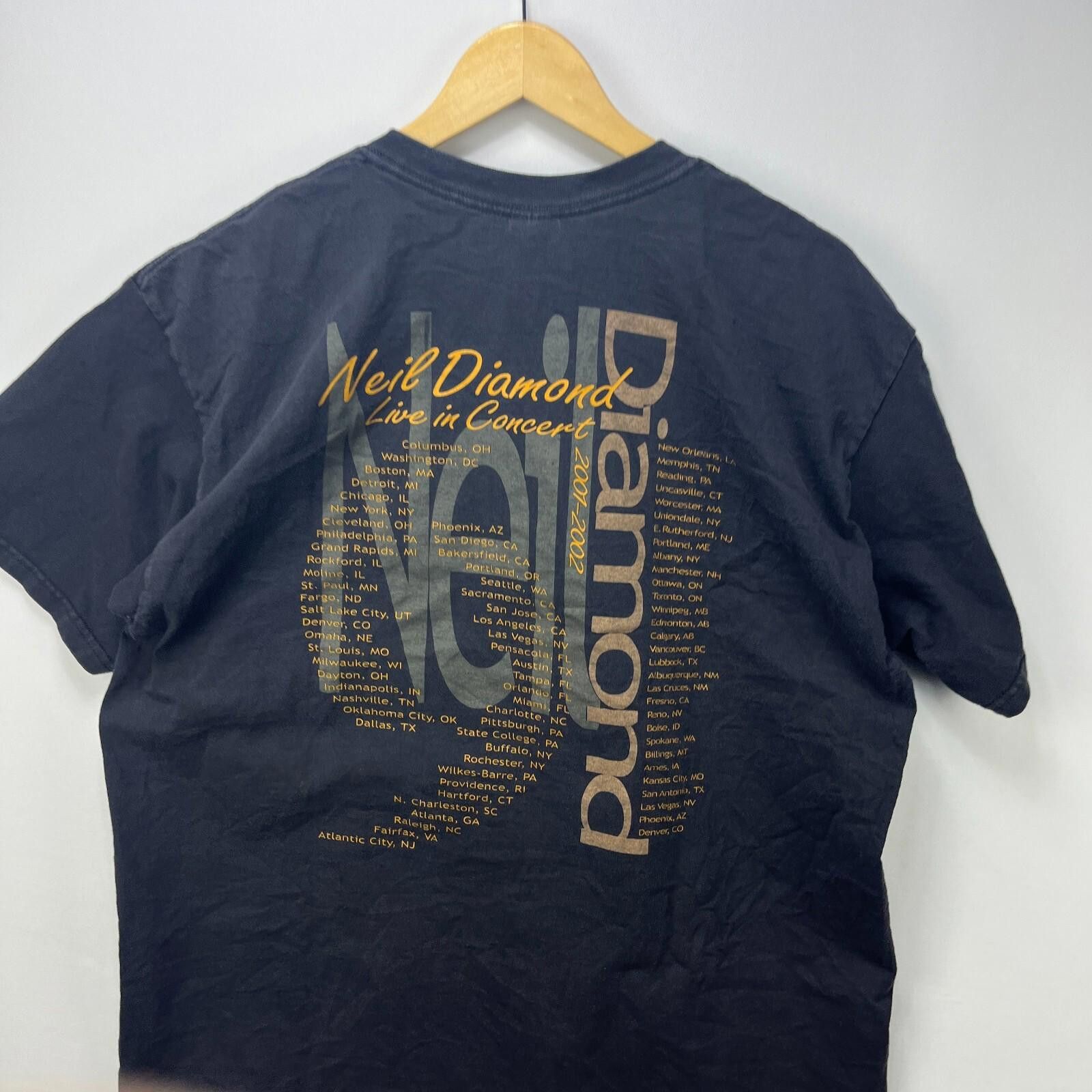 Vintage Vintage Neil Diamond Band Tour T Shirt XL Size US XL / EU 56 / 4 - 7 Thumbnail