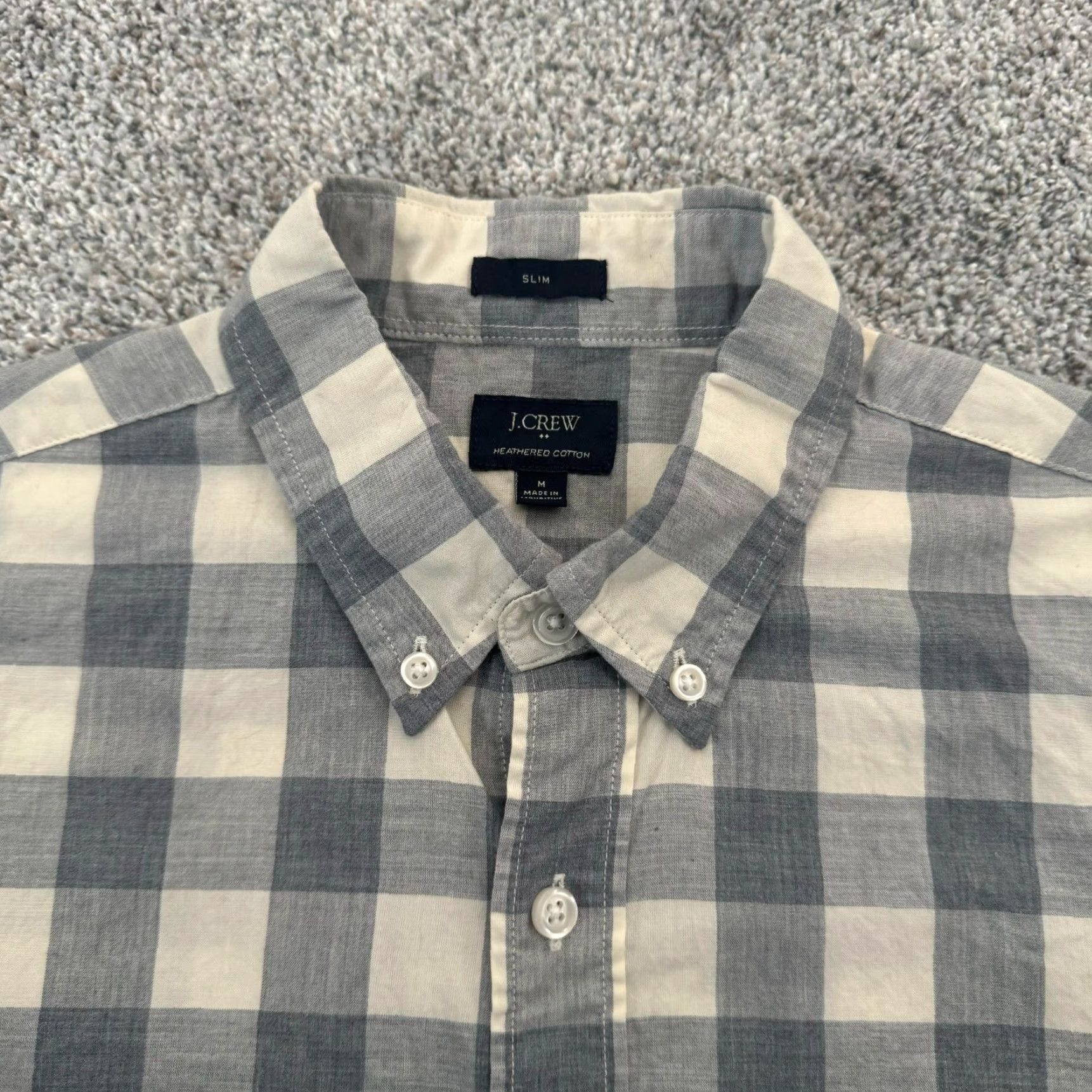 J.Crew J. Crew Button-Up Shirt Mens M Slim Fit Gingham Checkered Academia Preppy Shirt Casual Business Travel Multicolor Cotton Size US M / EU 48-50 / 2 - 4 Thumbnail