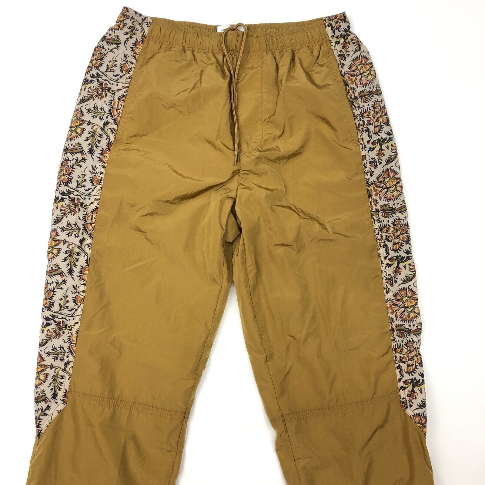 Urban Outfitters Urban Outfitters Tan Mustard Floral Swishy Pants Joggers Size 30" / US 8 / IT 44 - 3 Thumbnail