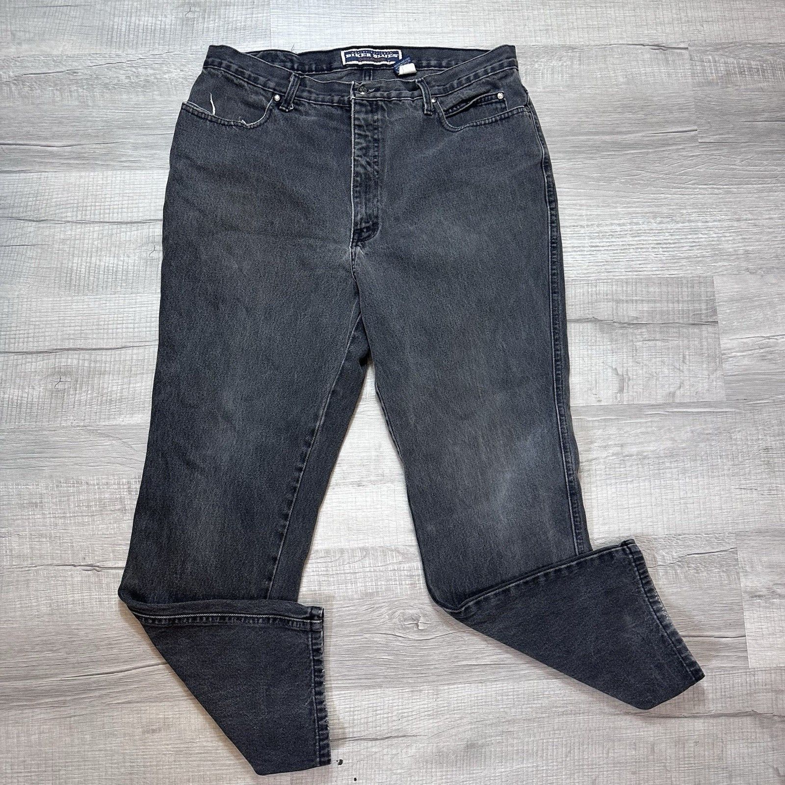 Harley Davidson × Vintage Vintage Harley Davidson Biker Blues Jeans Mens Sz 38x30 Size US 38 / EU 54 - 1 Thumbnail