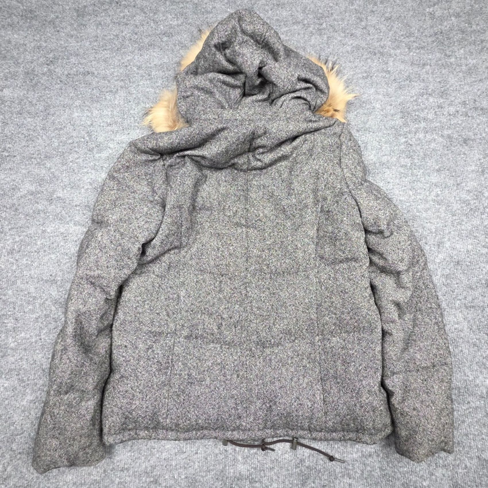 Vintage VINTAGE J. Press Puffer Hooded Jacket Women S Gray Down Filled Lined EUC Size S / US 4 / IT 40 - 2 Thumbnail