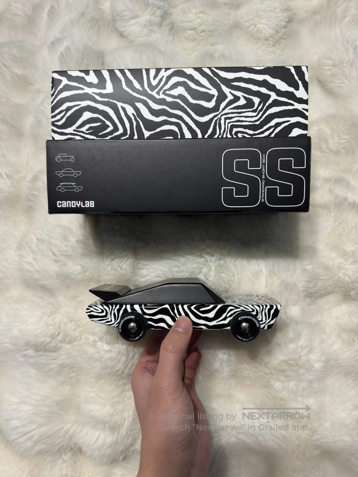 Saint Laurent Paris Saint Laurent Paris Zebra print solid wood car model| Size ONE SIZE - 1 Thumbnail