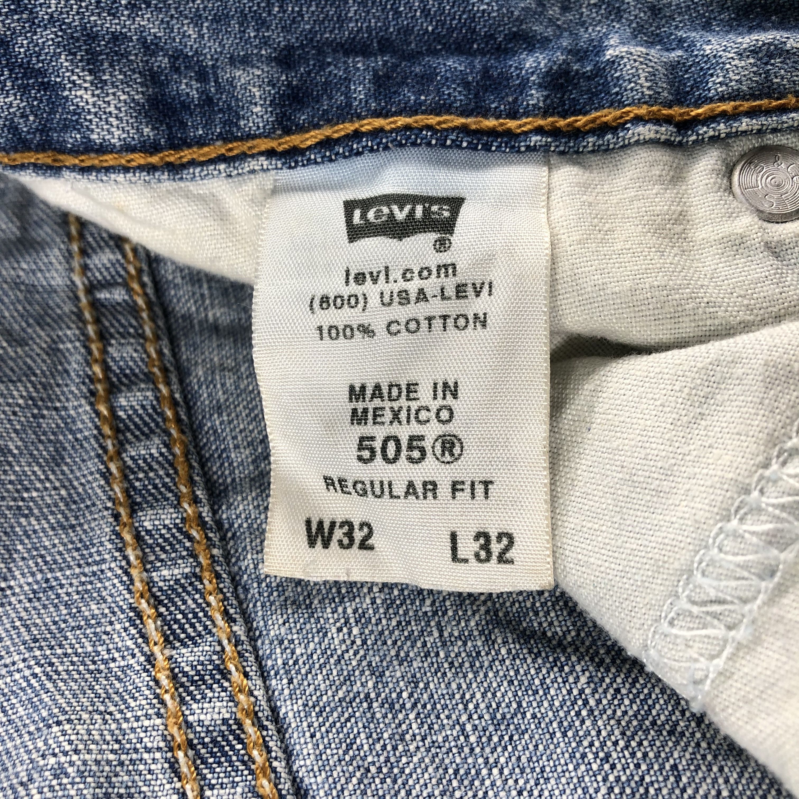 Levi's Vintage Blue Wash Levis 505 Jeans-J2641 Size US 31 - 10 Thumbnail