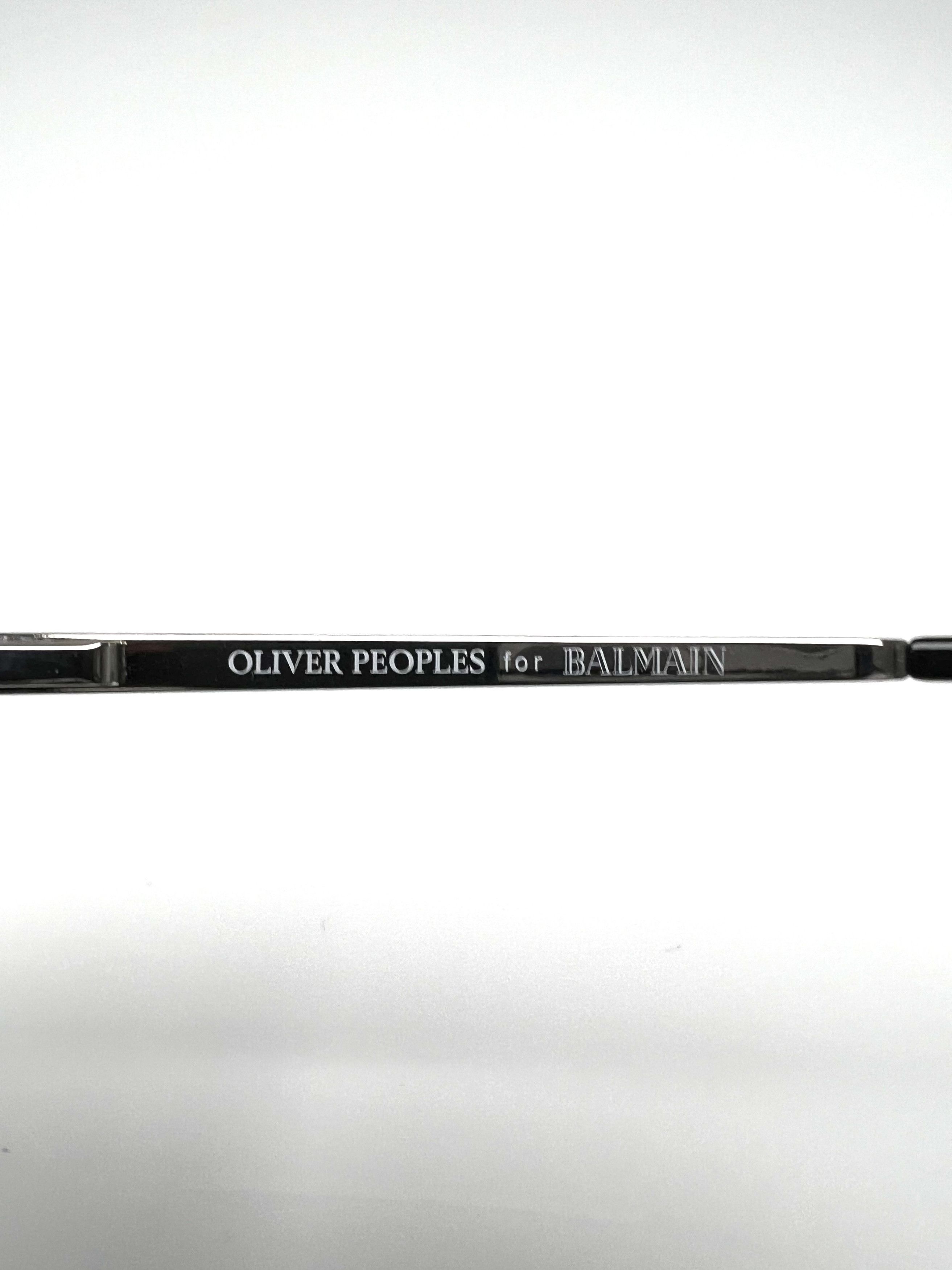 Balmain NEW OLIVER PEOPLES / BALMAIN GREY RADIENT AVIATOR SUNGLASSES Size ONE SIZE - 12 Thumbnail