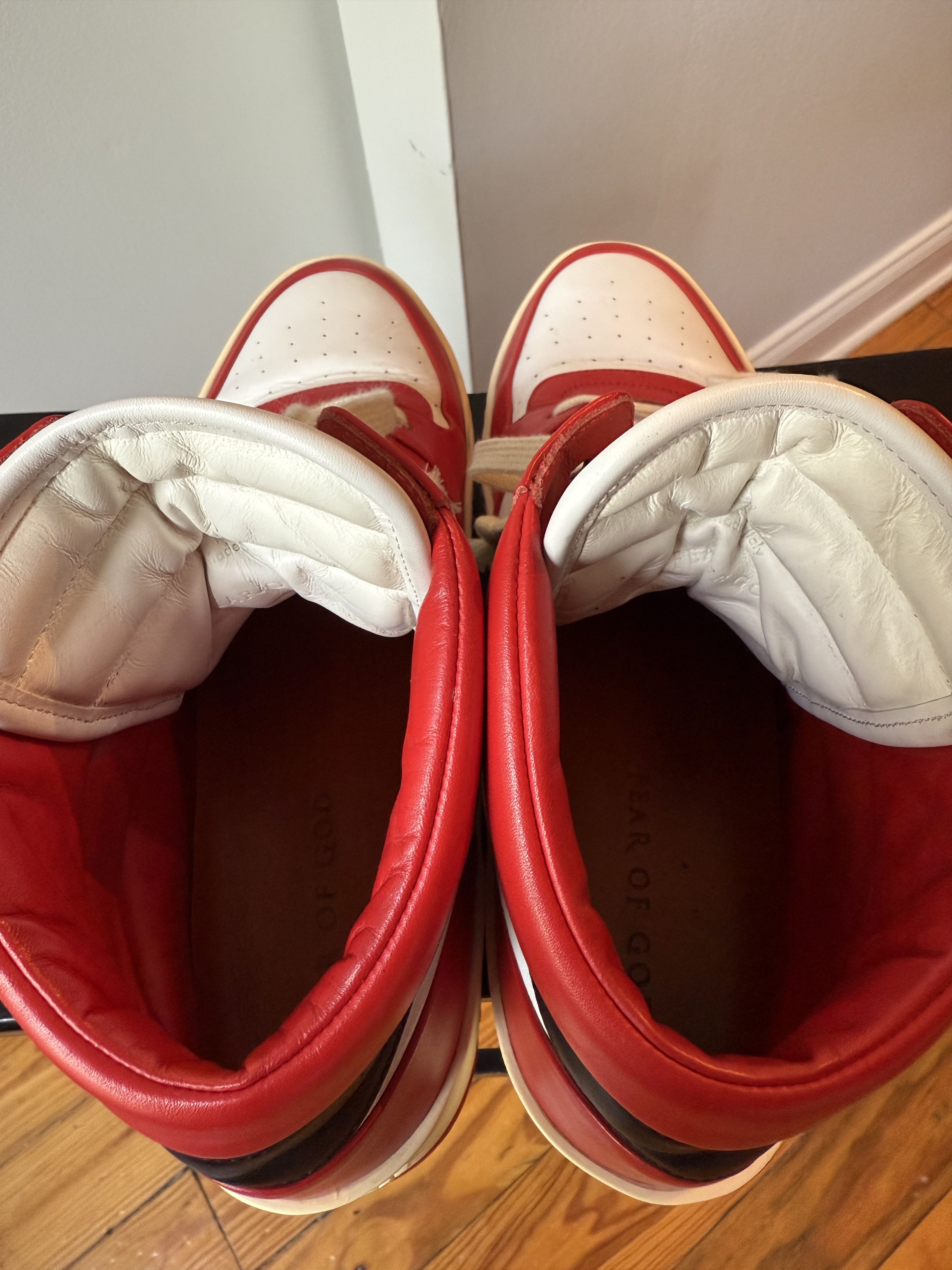 Fear of God Varsity Red Basketball Sneakers Size US 11 / EU 44 - 7 Thumbnail