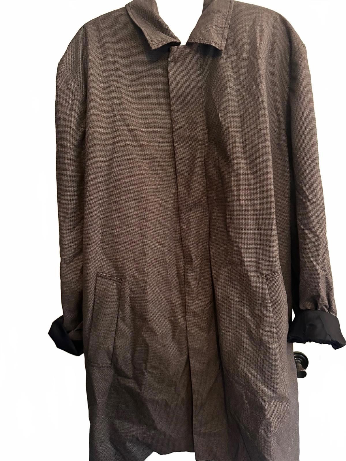 Banana Republic Banana Republic Men’s Brown Overcoat XL Light Wool Blend Size US XL / EU 56 / 4 - 2 Thumbnail