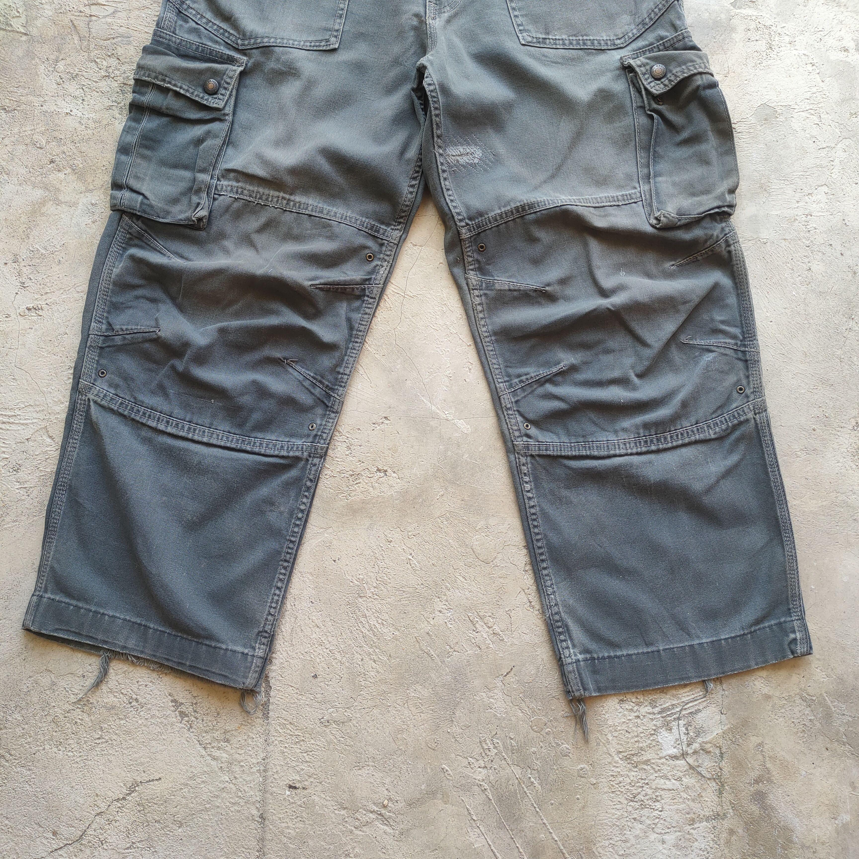 Japanese Brand W30 VINTAGE JAPANESE DISTRESSED FADED CARGO PANTS Size US 30 / EU 46 - 4 Thumbnail