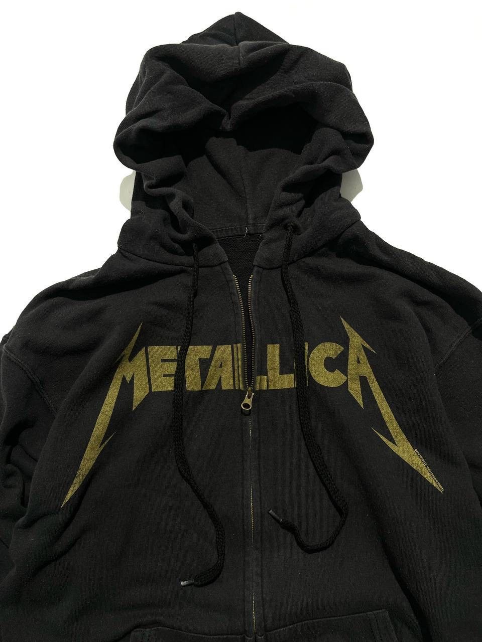 Metallica Vintage Metallica Black Guitar Band Sundaded Zip Hoodie Size US M / EU 48-50 / 2 - 2 Thumbnail