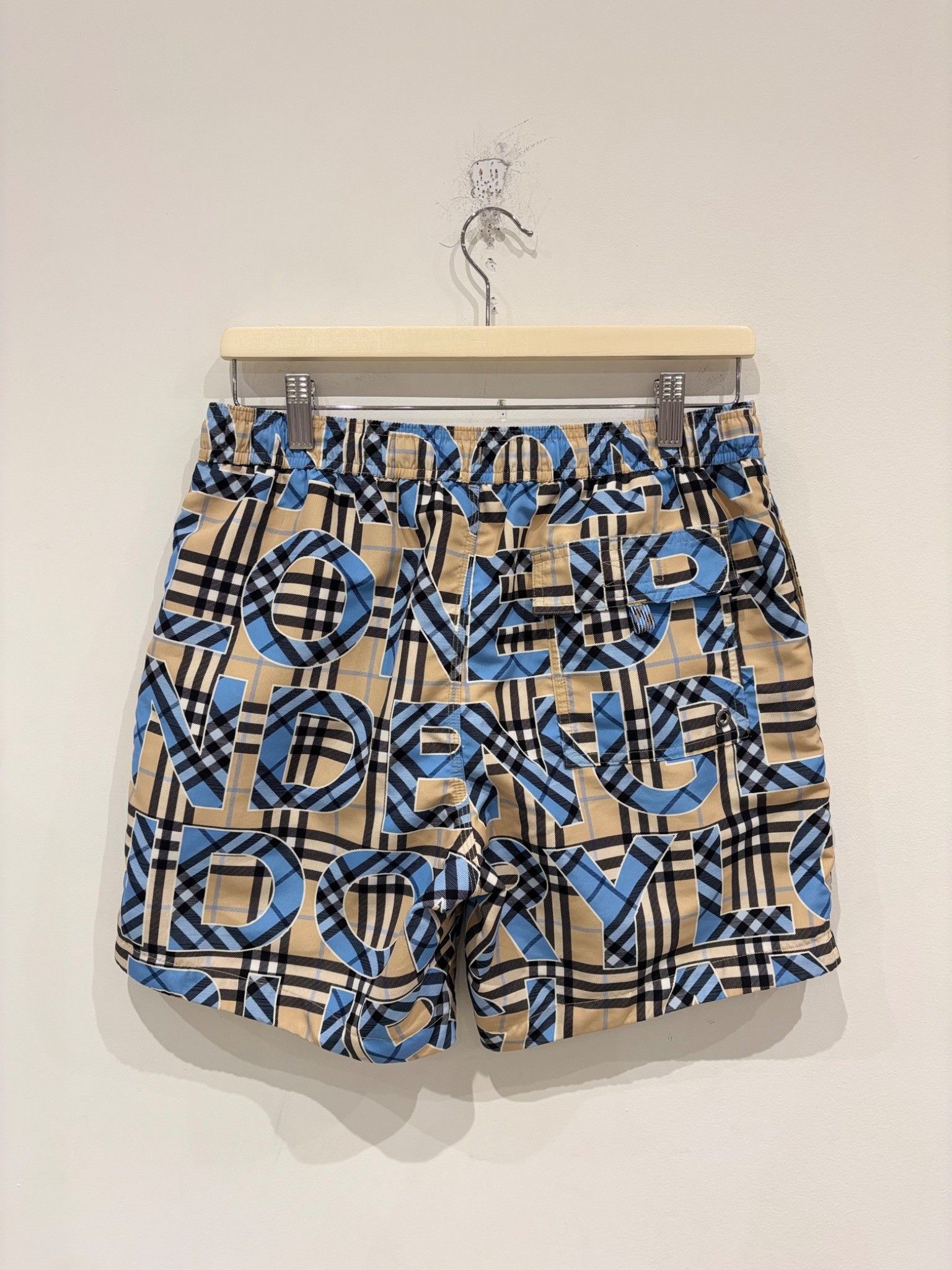 Burberry Burberry Vintage Check Drawstring Shorts Archive Beige Blue Size US 30 / EU 46 - 3 Thumbnail