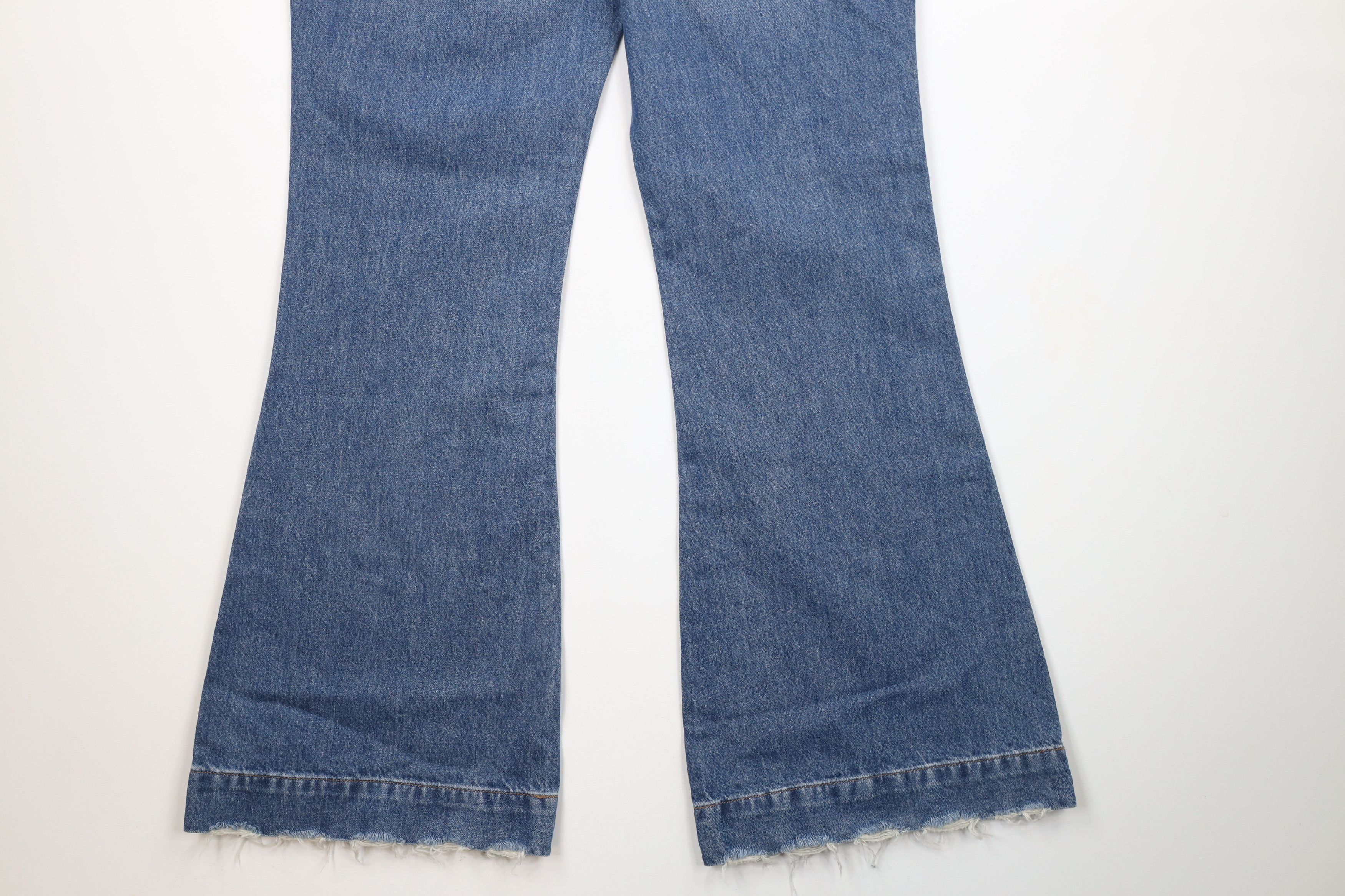 Express × Vintage New Express 70s Flare Wide Leg Bell Bottoms Denim Jeans Blue Size 32" / US 10 / IT 46 - 11 Thumbnail
