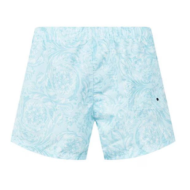 Versace o1g2r1mq0824 Barocco Swim Shorts in Light Blue Size US 38 / EU 54 - 2 Thumbnail