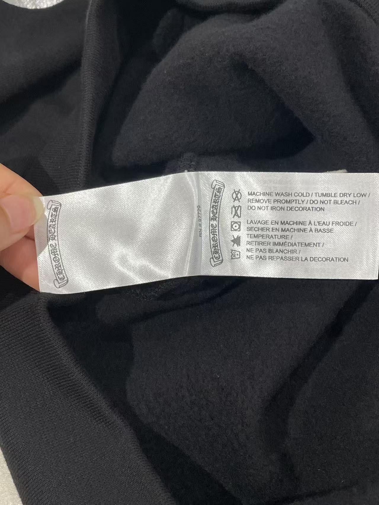 Chrome Hearts Chrome Hearts 1988 Script Black Pullover Hoodie Size M / US 6-8 / IT 42-44 - 15 Thumbnail