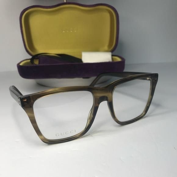 Gucci New Authentic GUCCI GG0452O 004 Oversized Eyeglasses Size ONE SIZE - 7 Thumbnail
