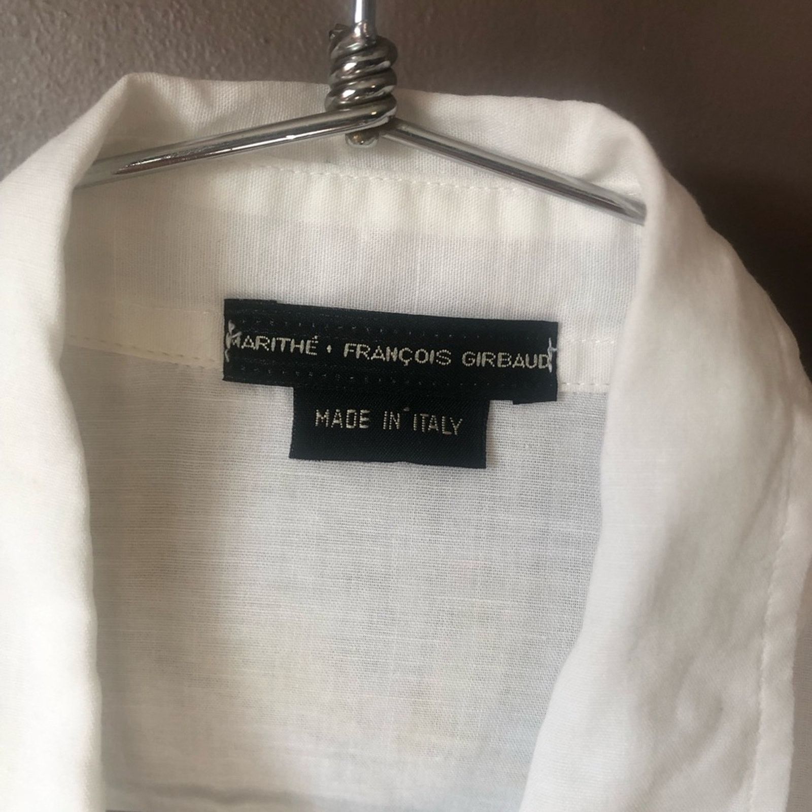 Other French designer white shirt top button up cap embellished Size XS / US 0-2 / IT 36-38 - 8 Thumbnail