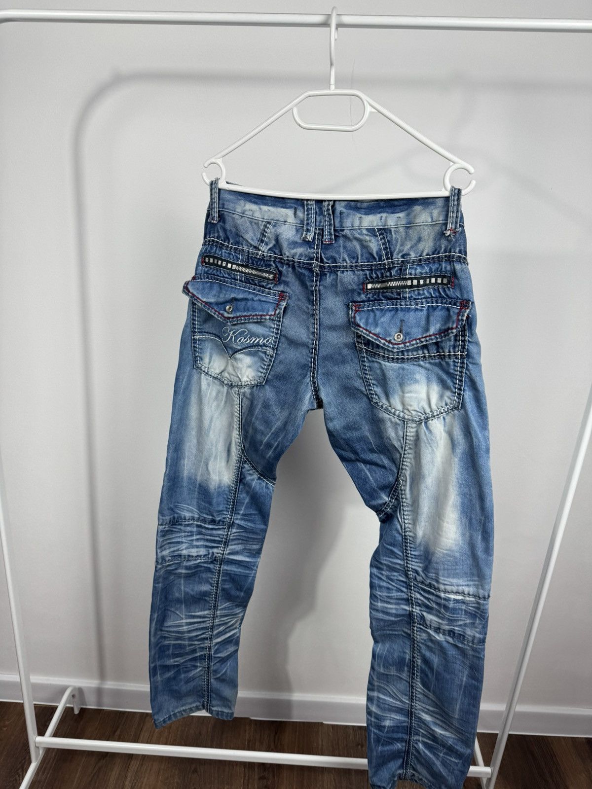 Other Kosmo Lupo Y2K Biker Cargo Jeans Moto Denim Pants W32 Size US 32 / EU 48 - 12 Thumbnail