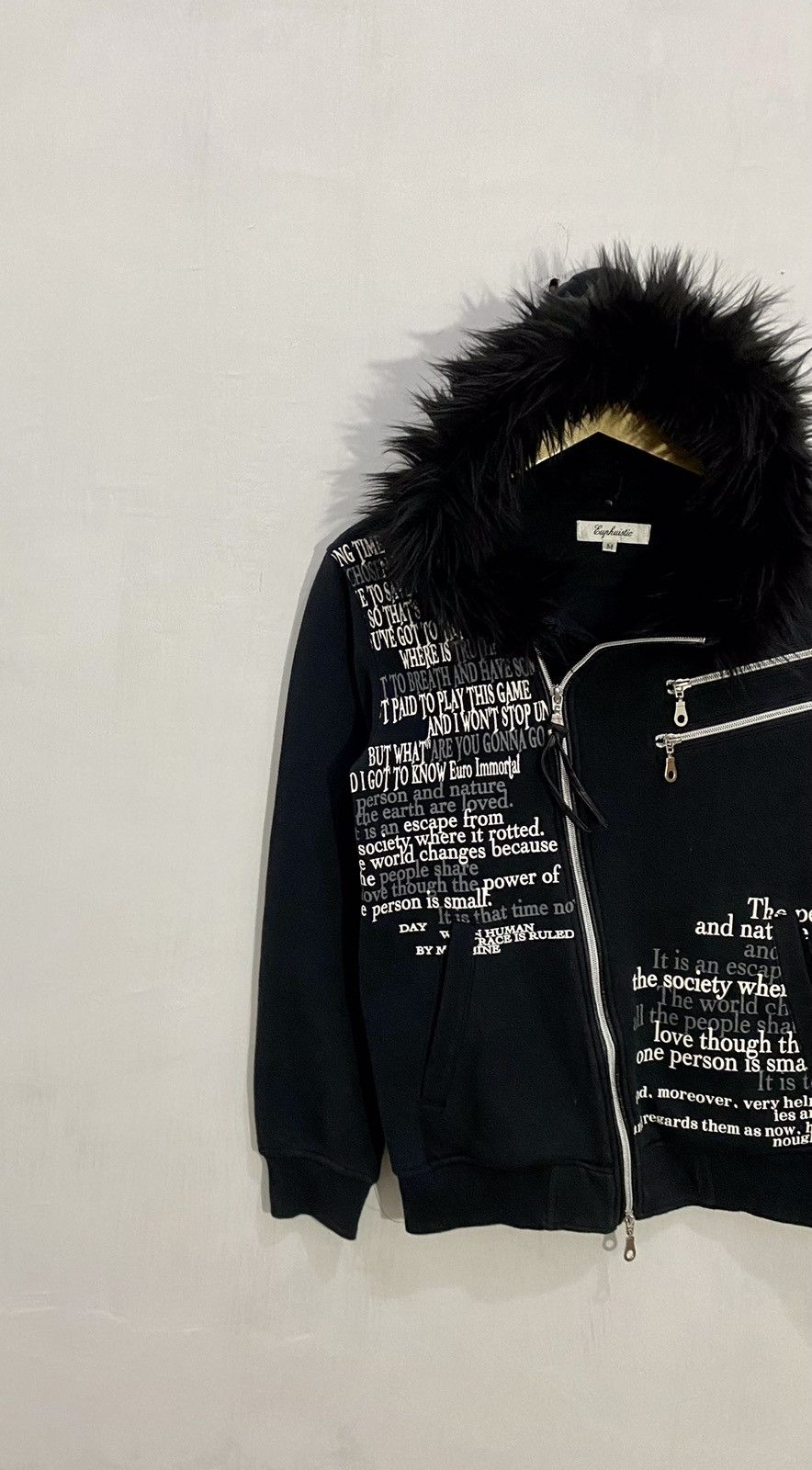 If Six Was Nine 💥Poem💥 Fur Zipper Hoodie LGB Style Size US M / EU 48-50 / 2 - 6 Thumbnail