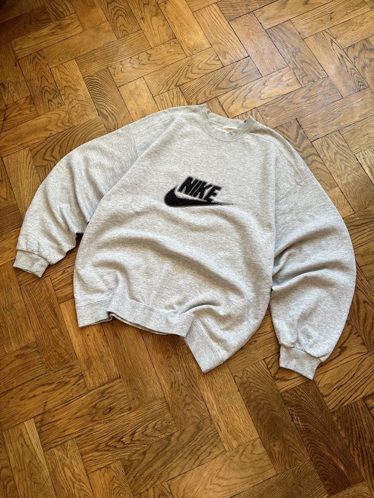 Nike × Vintage Vintage Nike y2k trapper oversized work style sweatshirt Size US XL / EU 56 / 4 - 1 Thumbnail