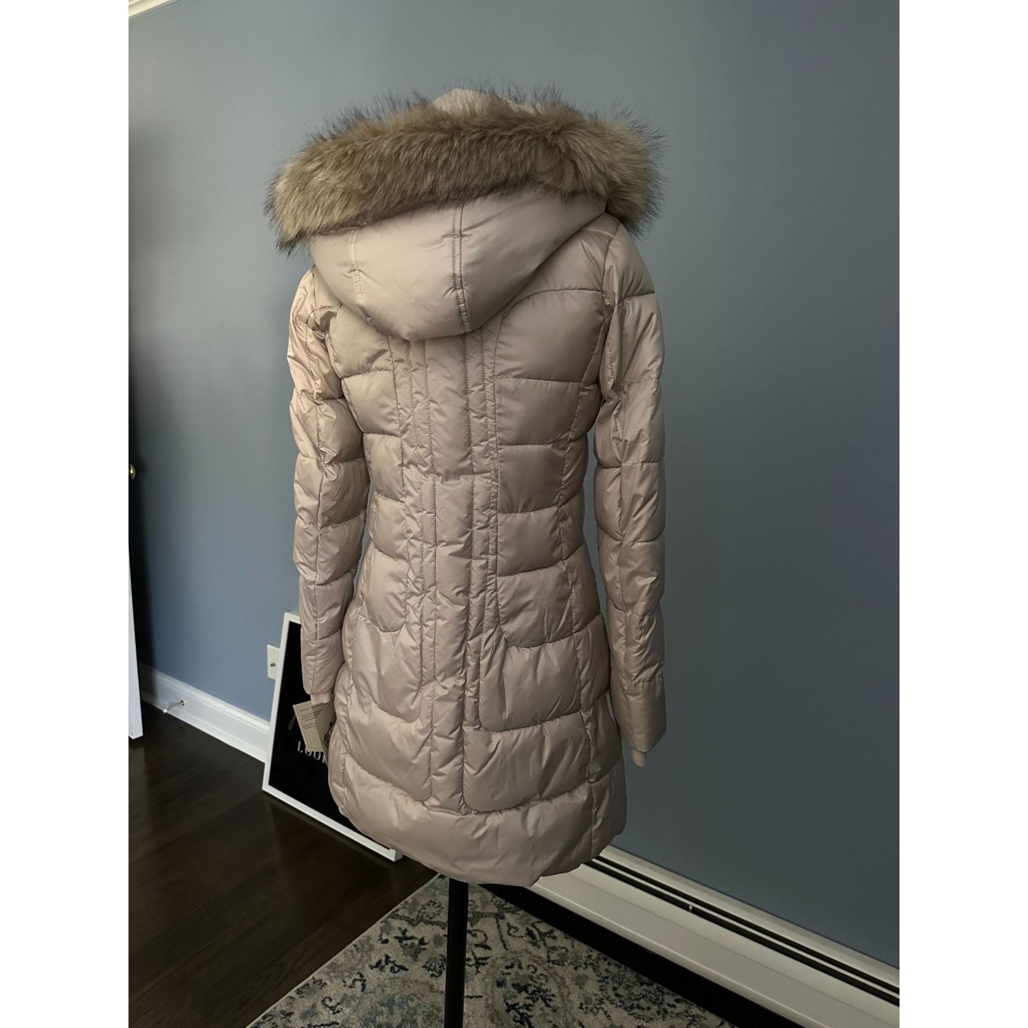 Other NWT Larry Levine Quilted Puffer Down Coat with Sherpa Lining Size XS / US 0-2 / IT 36-38 - 2 Thumbnail