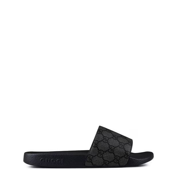 o1g2r1mq0424 Pool Slides in Grey & Black
