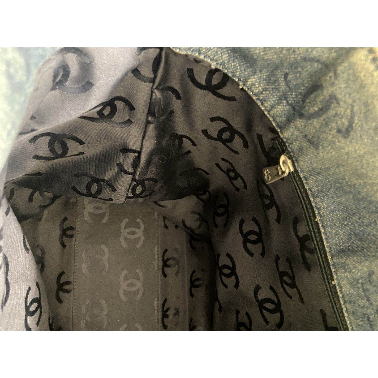 Chanel Chanel ‘02 cruise line large denim blue hand tote bag Size ONE SIZE - 17 Thumbnail