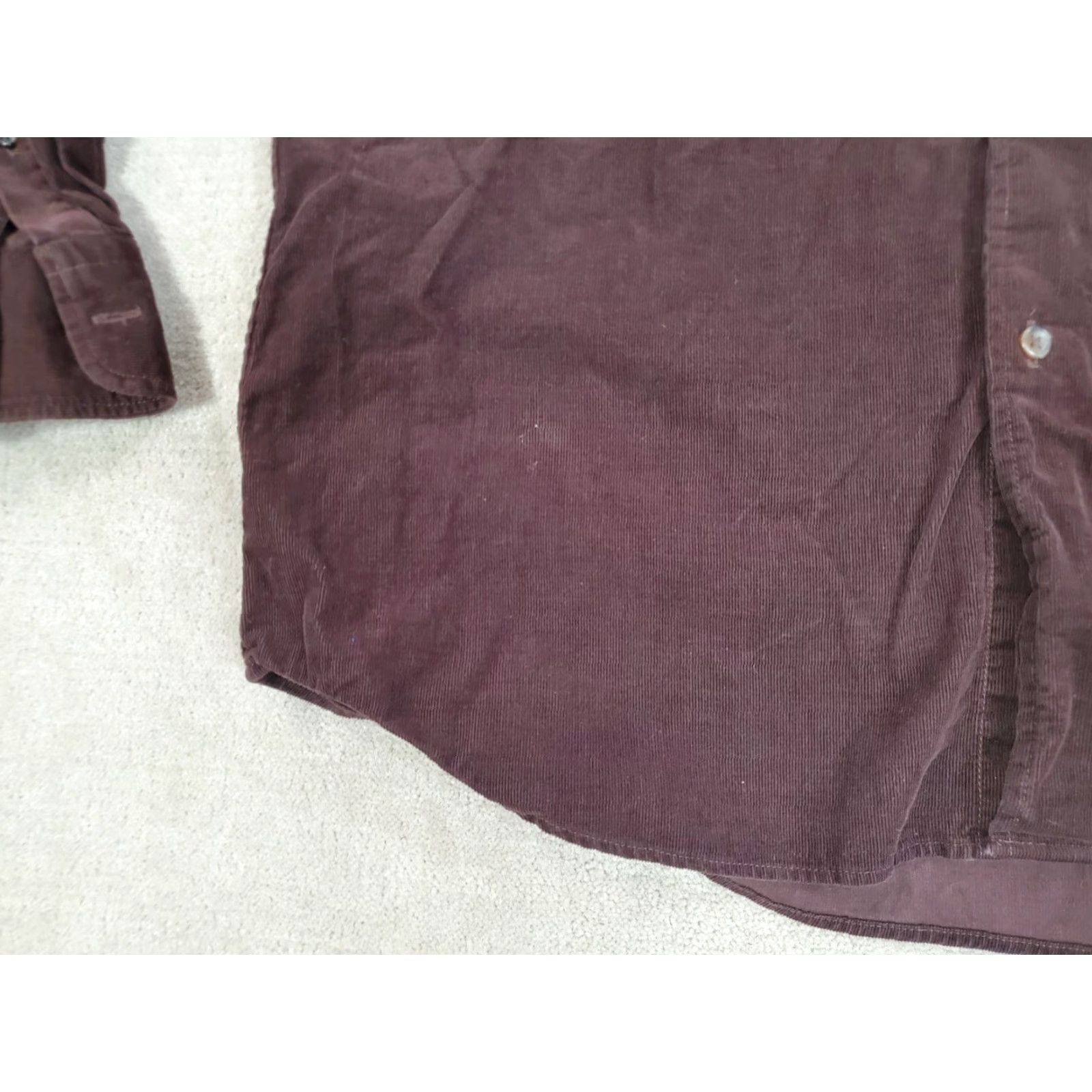 Uniqlo Uniqlo Shirt Mens XL Brown Corduroy Button-Up Long Sleeve Collared Casual Size US XL / EU 56 / 4 - 3 Thumbnail