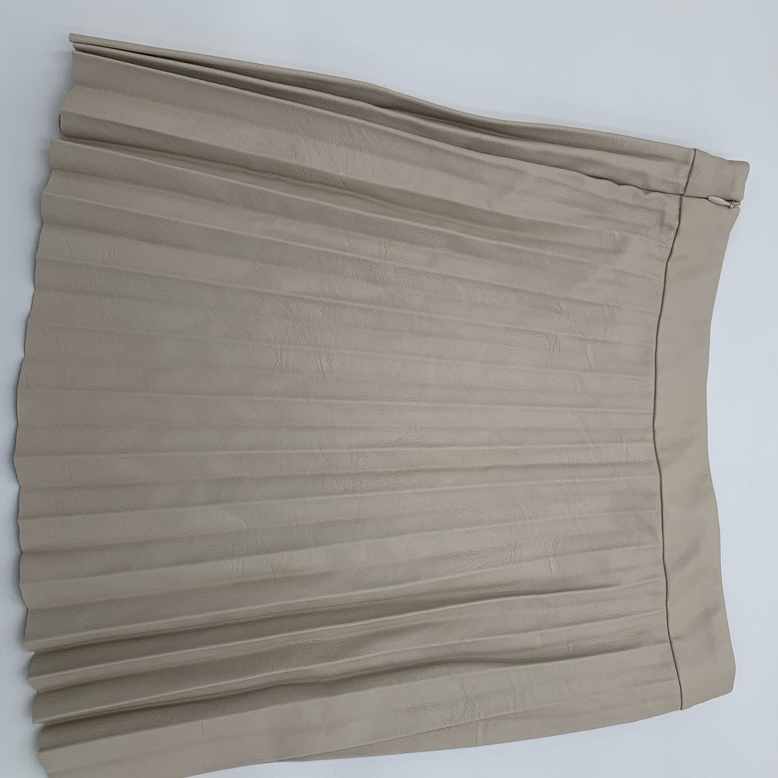 BB Dakota BB DAKOTA BY STEVE MADDEN FAUX LEATHER PLEATED A-LINE SKIRT Size 28" / US 6 / IT 42 - 6 Thumbnail