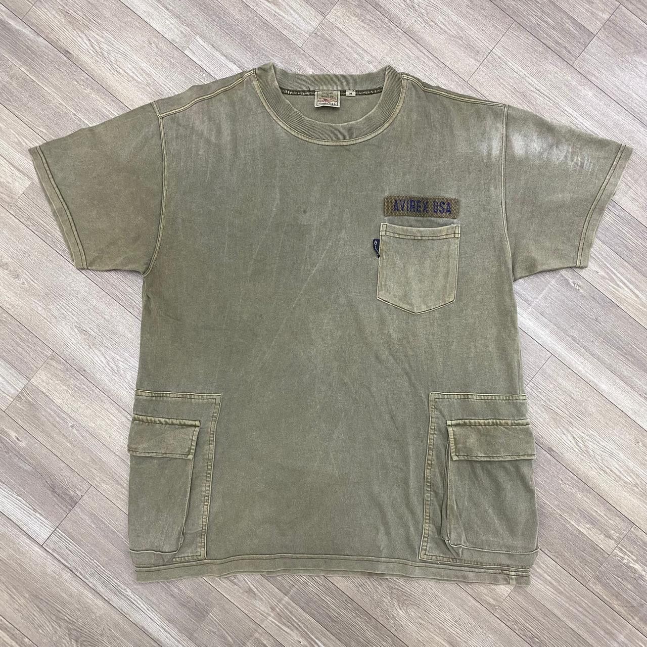 Avirex RARE💥 Avirex Multi Pocket T-shirt Natural Faded G.O.A Style Size US M / EU 48-50 / 2 - 1 Thumbnail