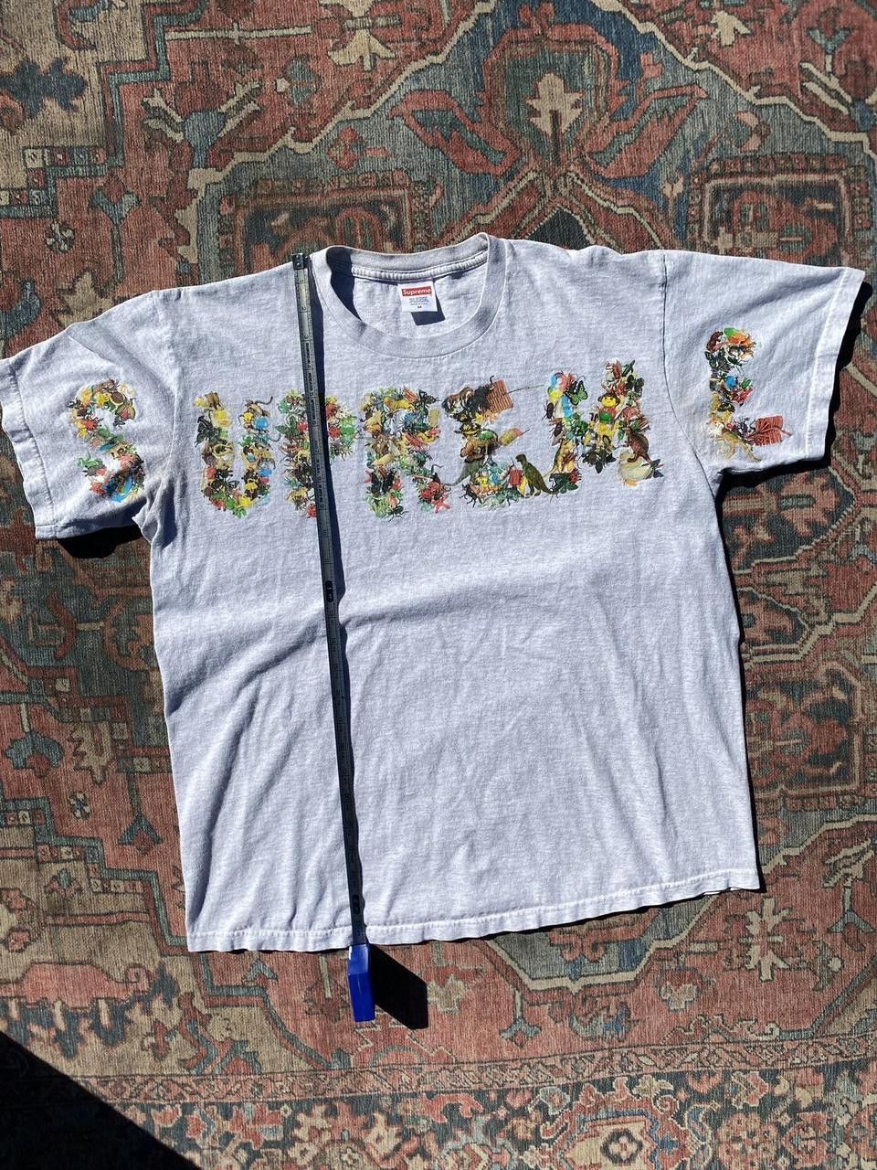 Supreme White Ash Supreme Animals Graphic Print Tee Shirt Medium Size US M / EU 48-50 / 2 - 1 Thumbnail