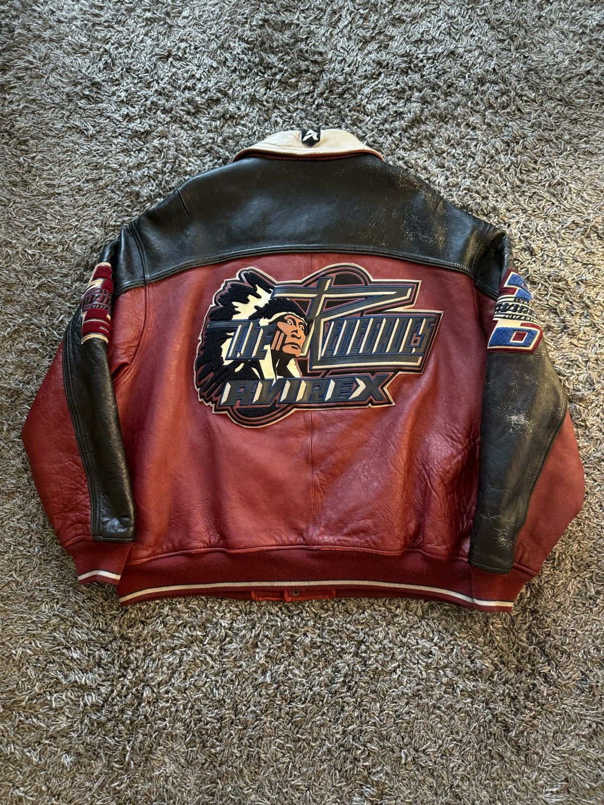 Avirex Avirex Cascade Renegades Leather Jacket Size US XXL / EU 58 / 5 - 2 Thumbnail