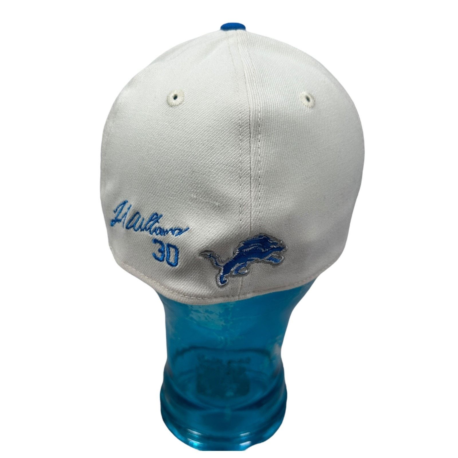 New Era New Era 39THIRTY Detroit Hat L XL Cream Blue Jamaal Williams Size ONE SIZE - 4 Thumbnail
