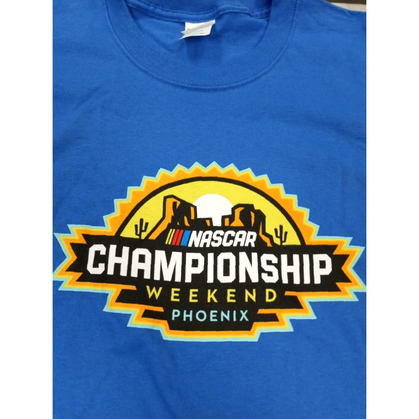 Port & Company VINTAGE NASCAR CHAMPIONSHIP WEEKEND PHOENIX Phx int'l raceway T-Shirt 3XL BLUE Men Short Sleeve Size US XXL / EU 58 / 5 - 4 Thumbnail