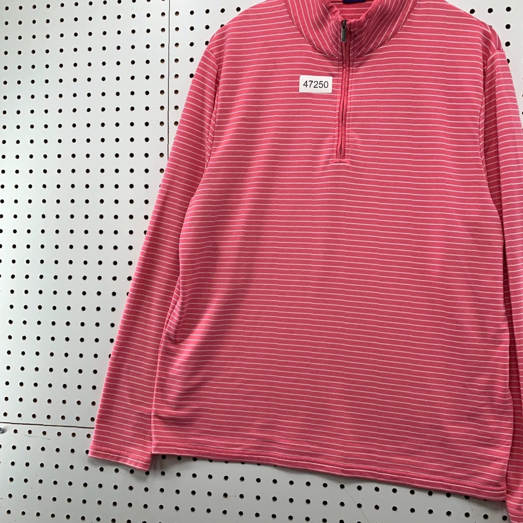 Footjoy FootJoy FJ 1/4 Zip Sweatshirt Mens M Pink Striped Fleece Golf Preppy Size US M / EU 48-50 / 2 - 5 Thumbnail