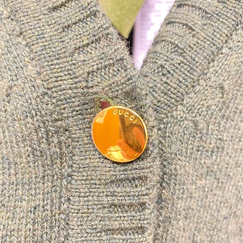 Gucci Gucci 23ss horse button cashmere cardigan jacket 2505-Nexta Size XS / US 0-2 / IT 36-38 - 6 Thumbnail