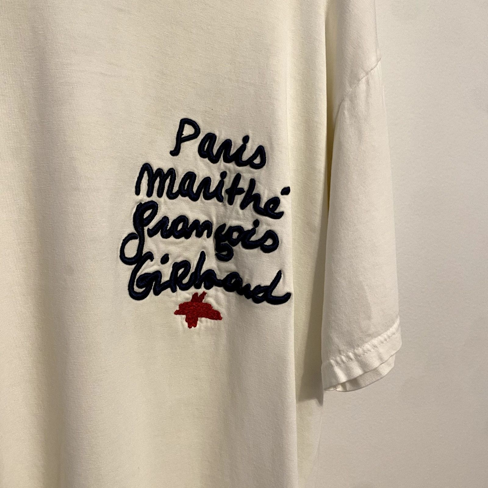 Marithe + Francois Girbaud × Vintage Vintage Marithe Francois Girbaud Paris Embroidered T Shirt Size US M / EU 48-50 / 2 - 2 Thumbnail